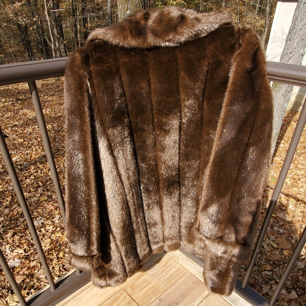 Dennis Basso faux fur coat